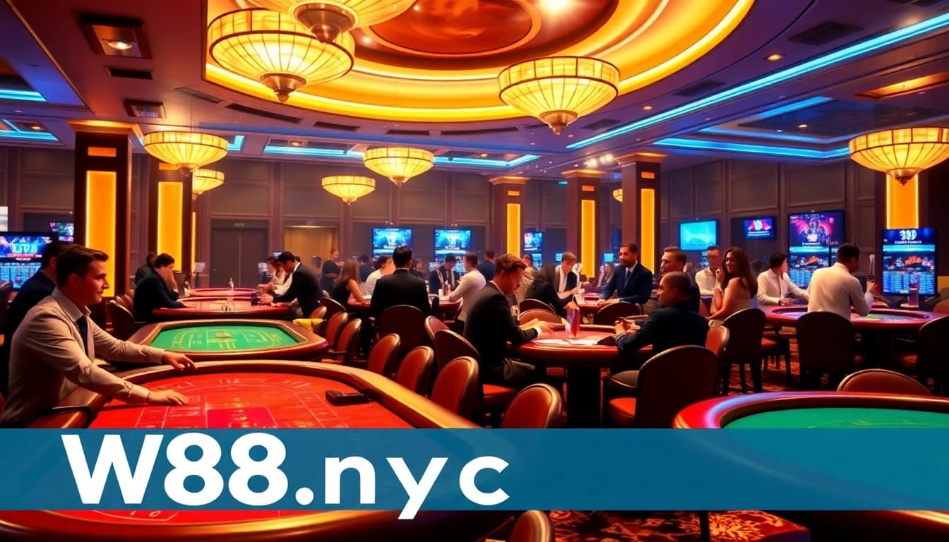 Exciting online casino experience at w88.nyc featuring baccarat and blackjack.