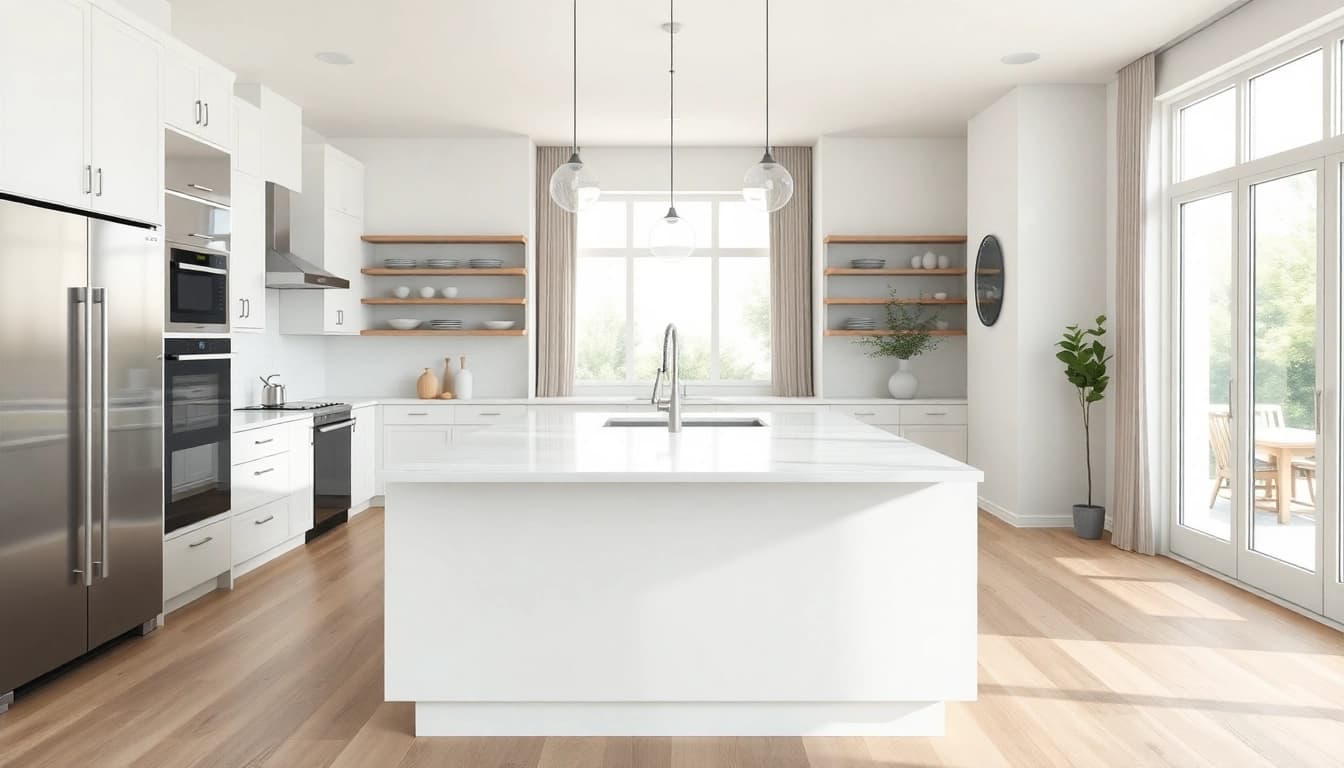 Transform your space with a gourmet kitchen remodel near me featuring modern designs and bright interiors.