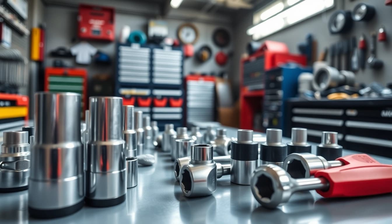 Showcase of Ko-ken tools in a professional workshop environment, focusing on their quality and design.