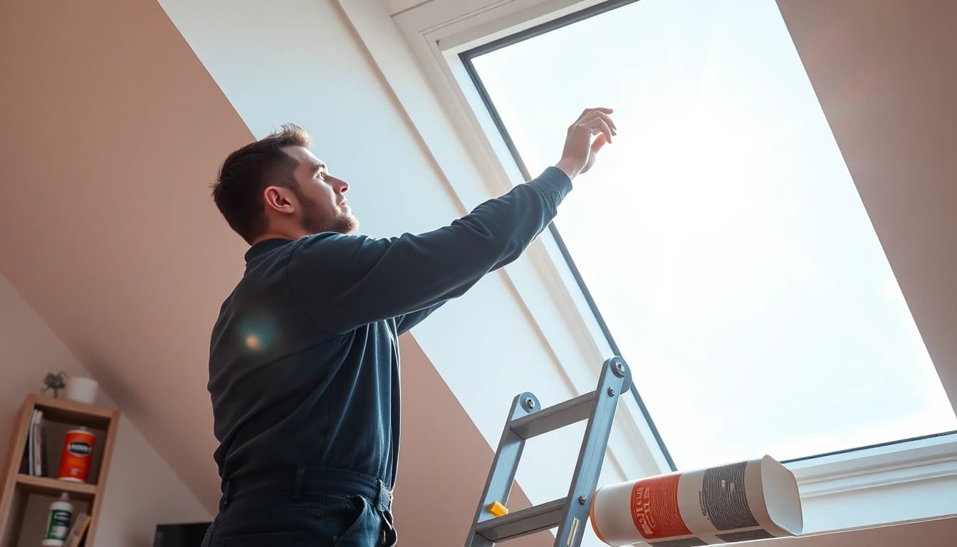 Velux repairs by a professional technician showcasing expertise and quality.