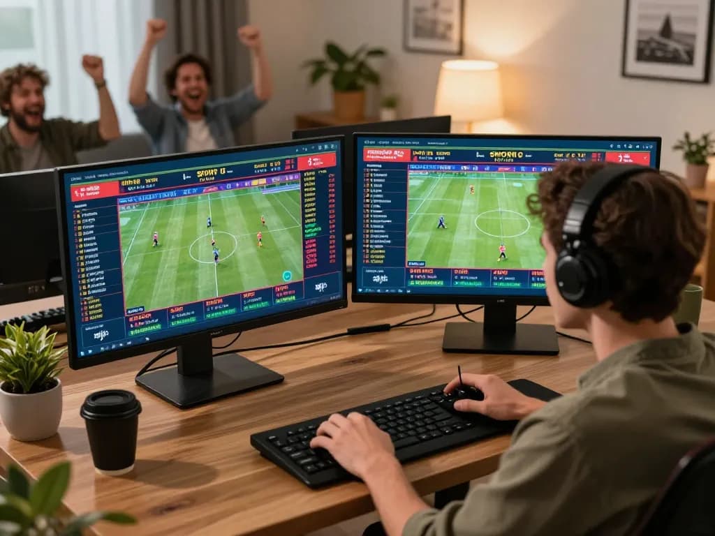 Betting on DH88 through immersive live sports interface in a cozy home environment