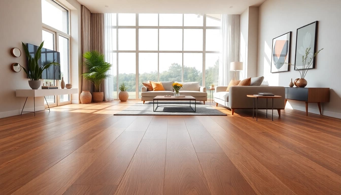 Transform your space with the luxurious look of lvt flooring in a modern living room.