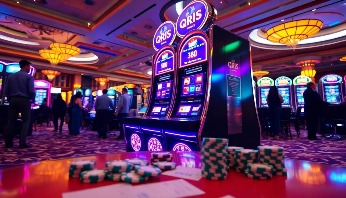 Experience the thrill of slot qris gaming with vibrant machines and engaged players.