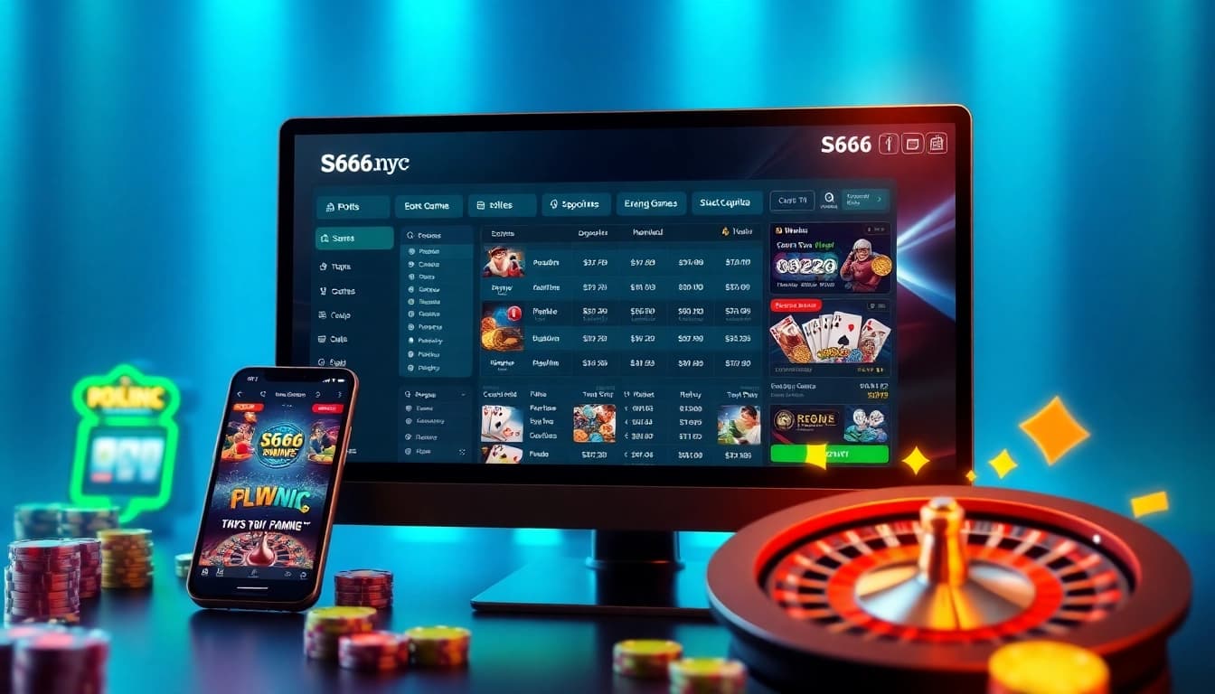 S666.nyc online betting platform interface showcasing diverse gaming options and promotions.