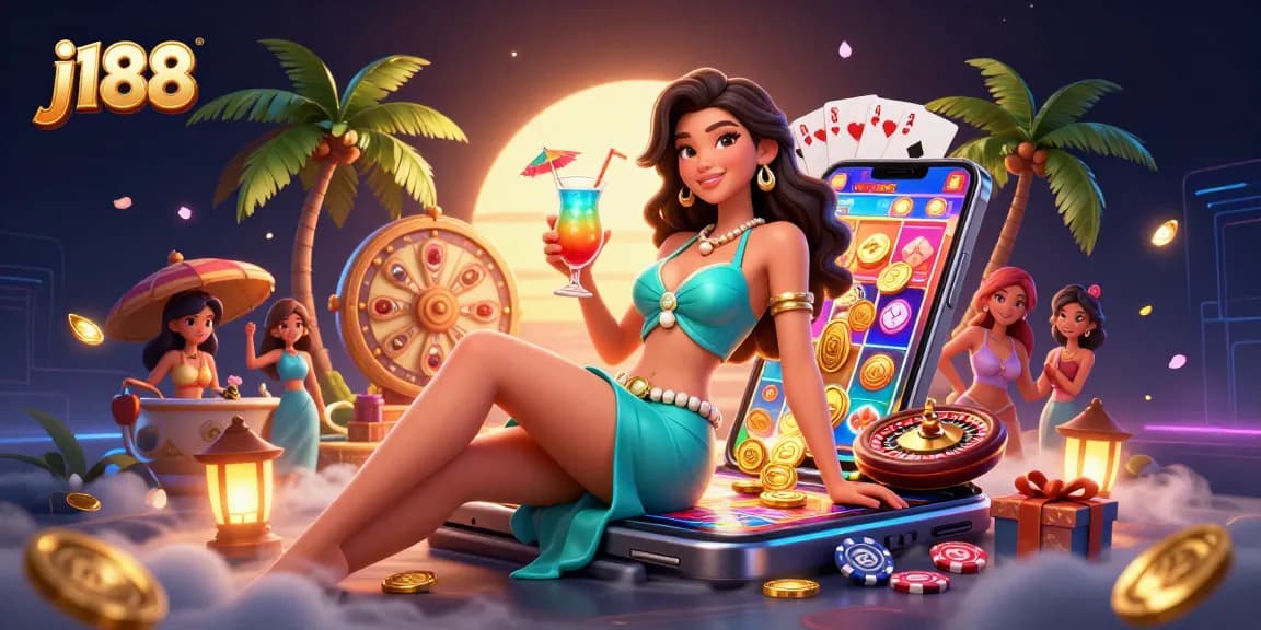 Experience thrilling wins at j188 with vibrant casino elements and a glamorous scene.