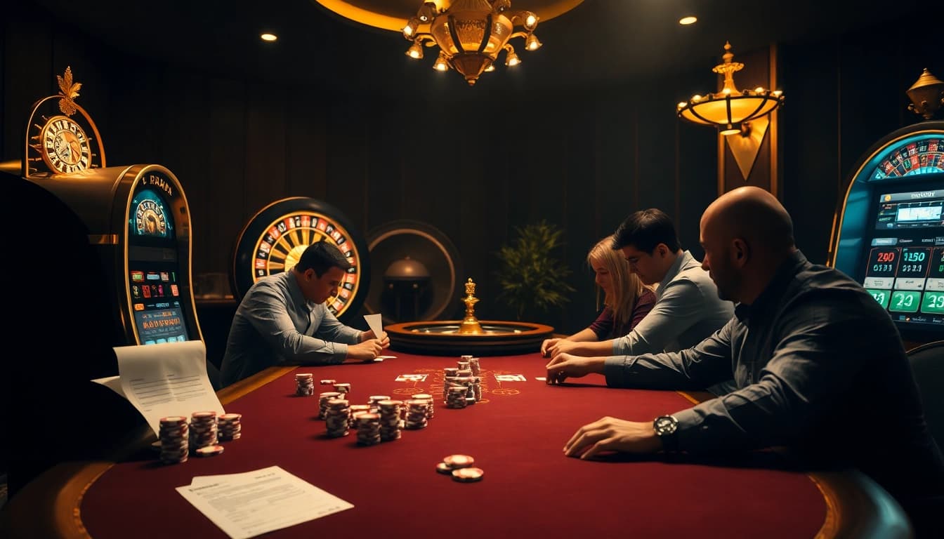 Experience high-stakes action at sv88s.pro with an elegant poker setup and thrilling casino atmosphere.