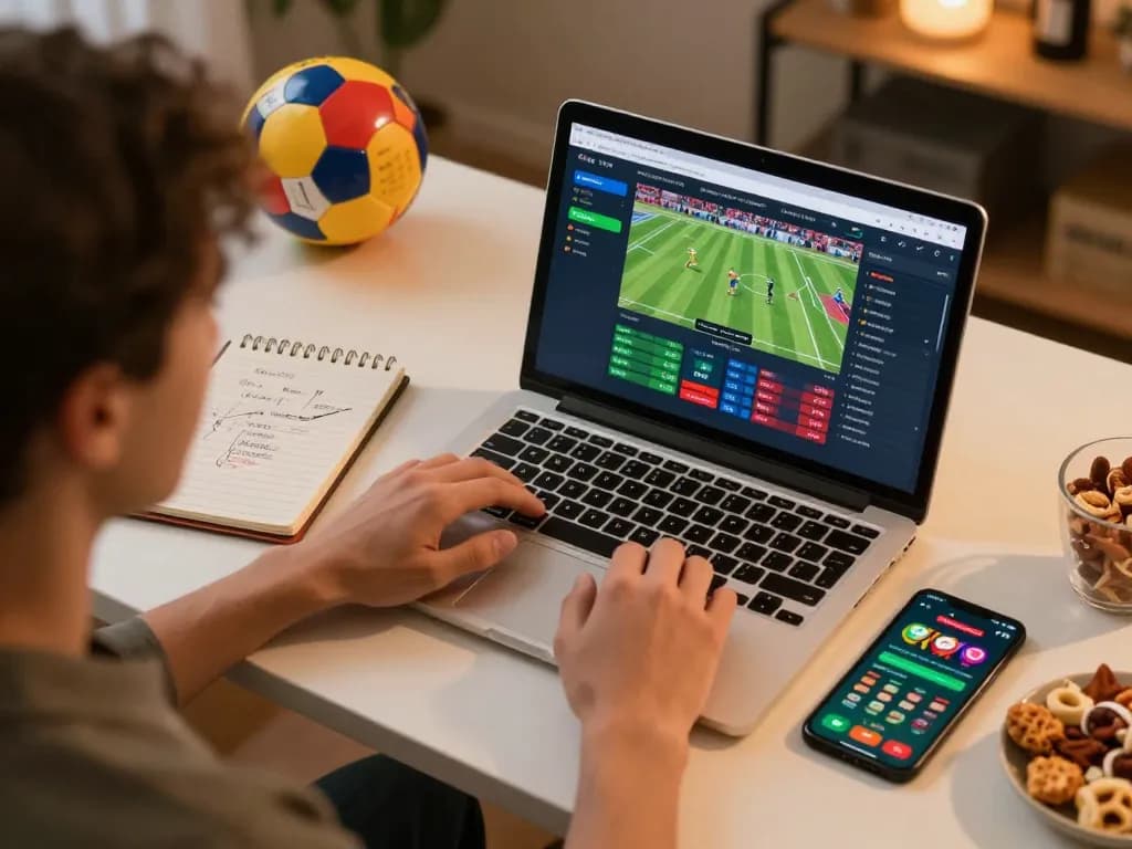 Engaging online gambling scene at https://c168ii.com/ with a user placing bets on live sports.