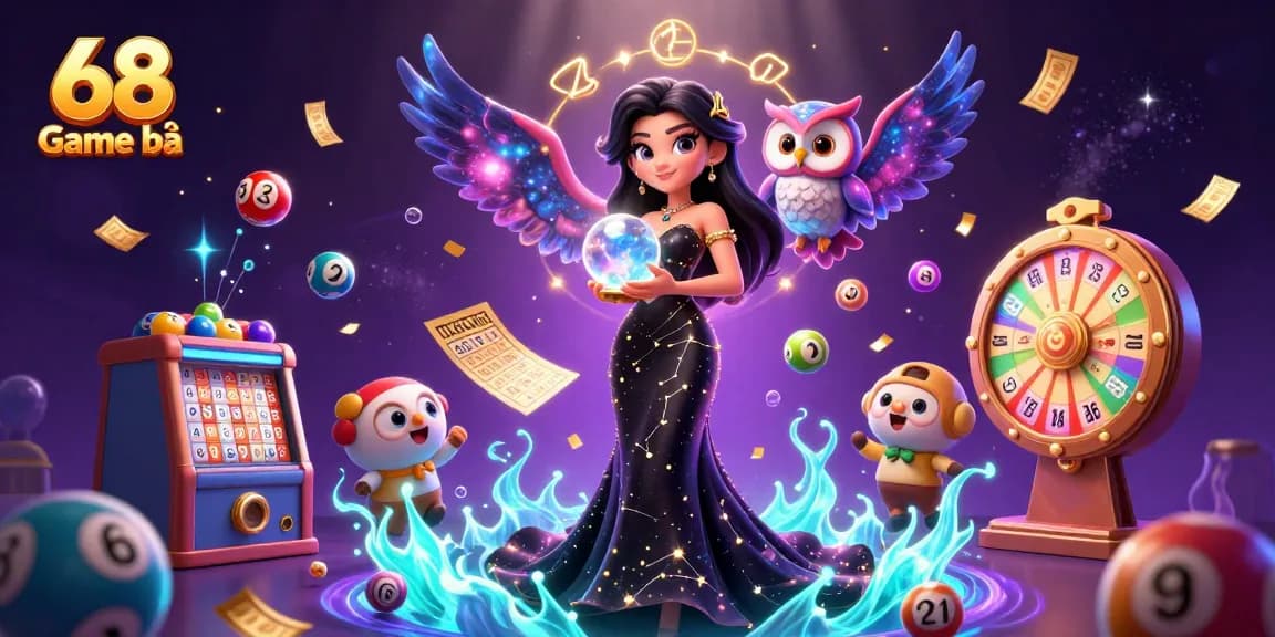 Engage with the exhilarating 68 Game bài experience through vibrant 3D illustration showcasing prizes and fun.