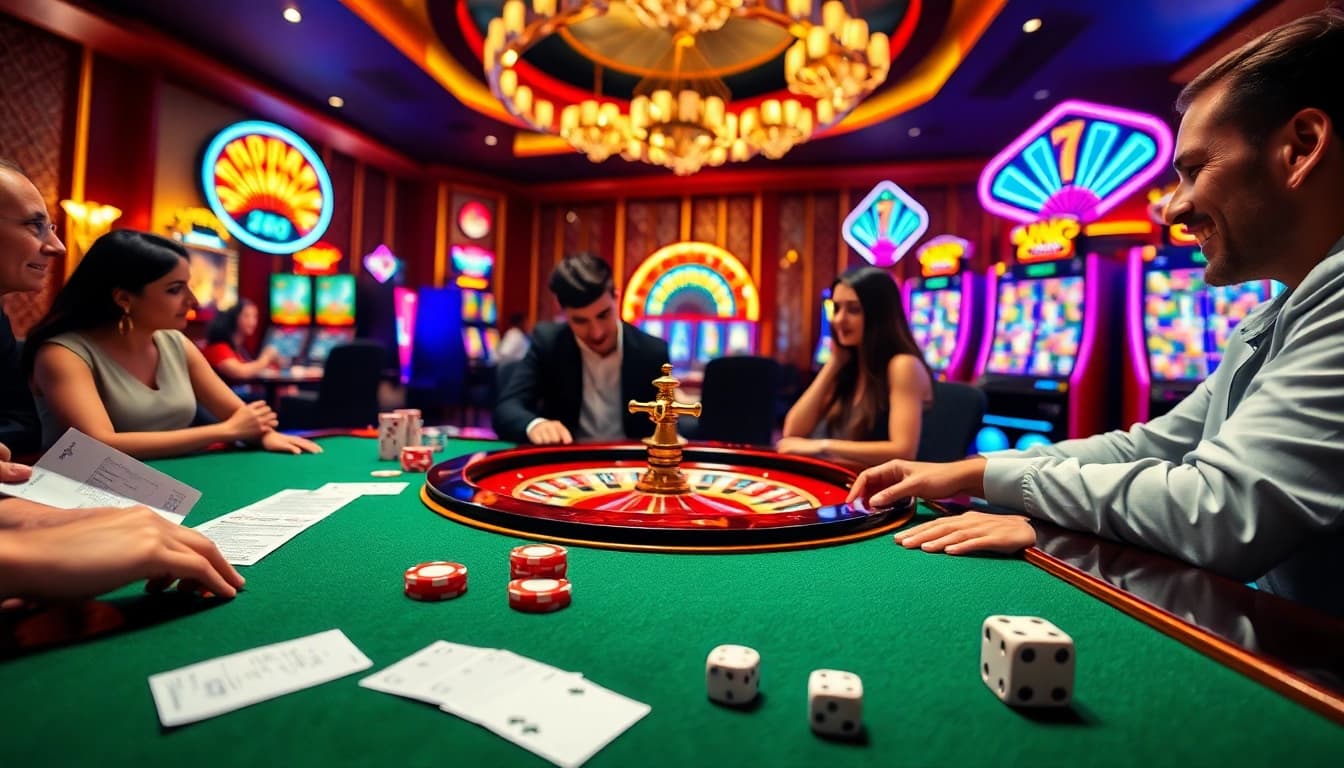 Experience thrilling online gameplay at zx88.com with vibrant casino elements and excited players.