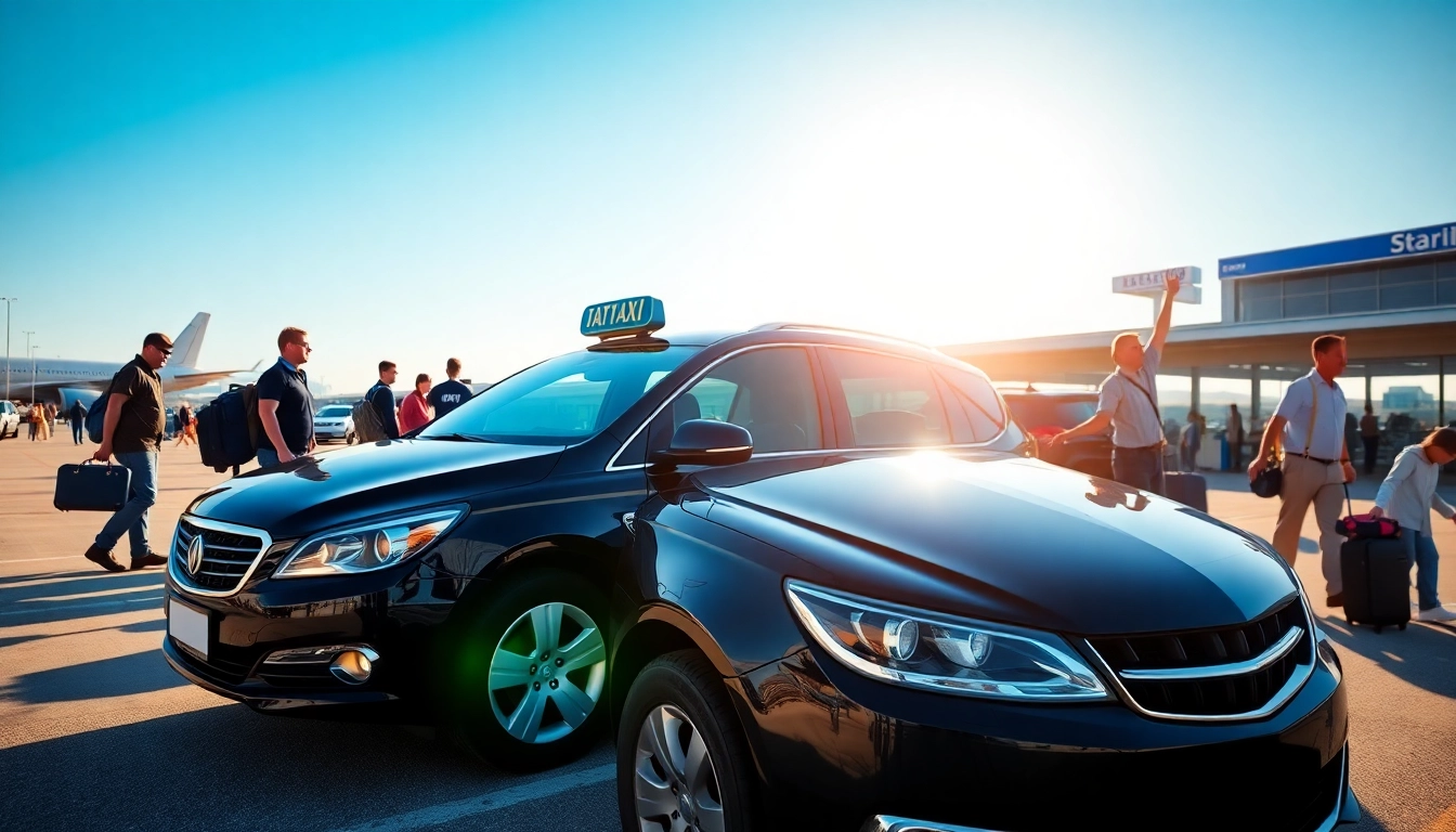 Taxi Nottingham to Birmingham Airport; passengers enjoying a reliable taxi service at the airport.