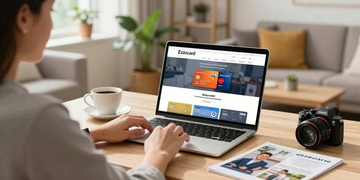Shopper exploring options to buy ezzocard virtual prepaid cards online in a cozy home setting.