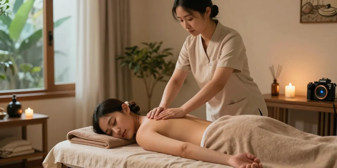 Experience 경기출장안마 in a tranquil home massage environment with a professional therapist creating a serene atmosphere.