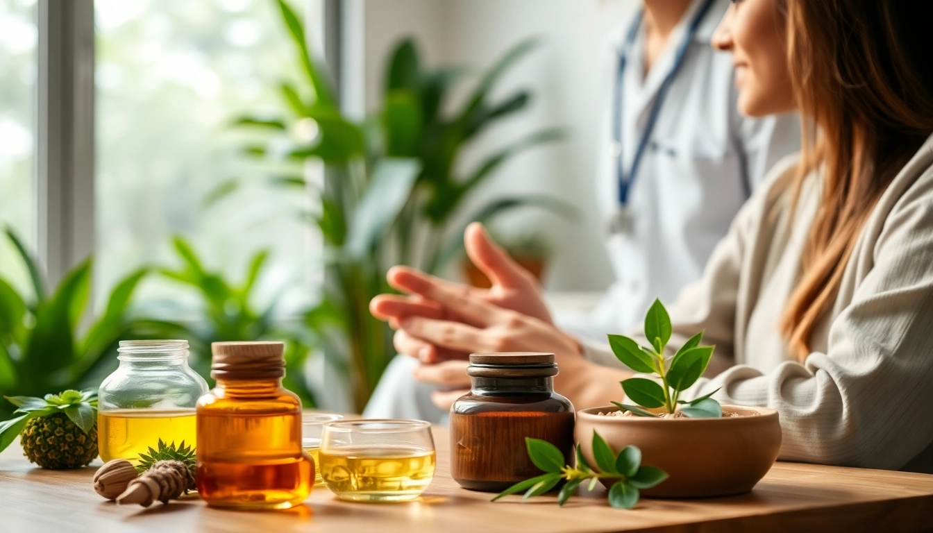 Engaging Ayurveda Consultation session with a professional in a tranquil setting.