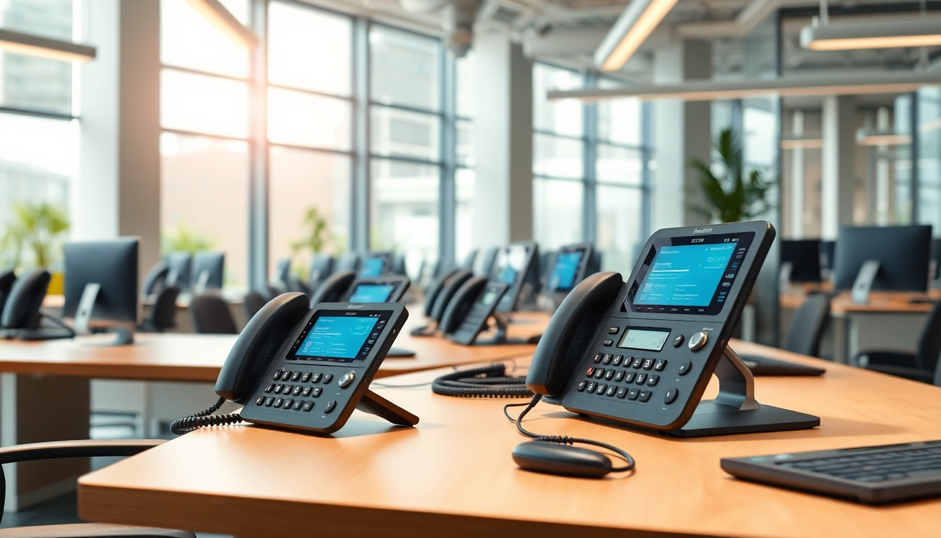 Implementing efficient telephone systems in a modern office setup for seamless communication.