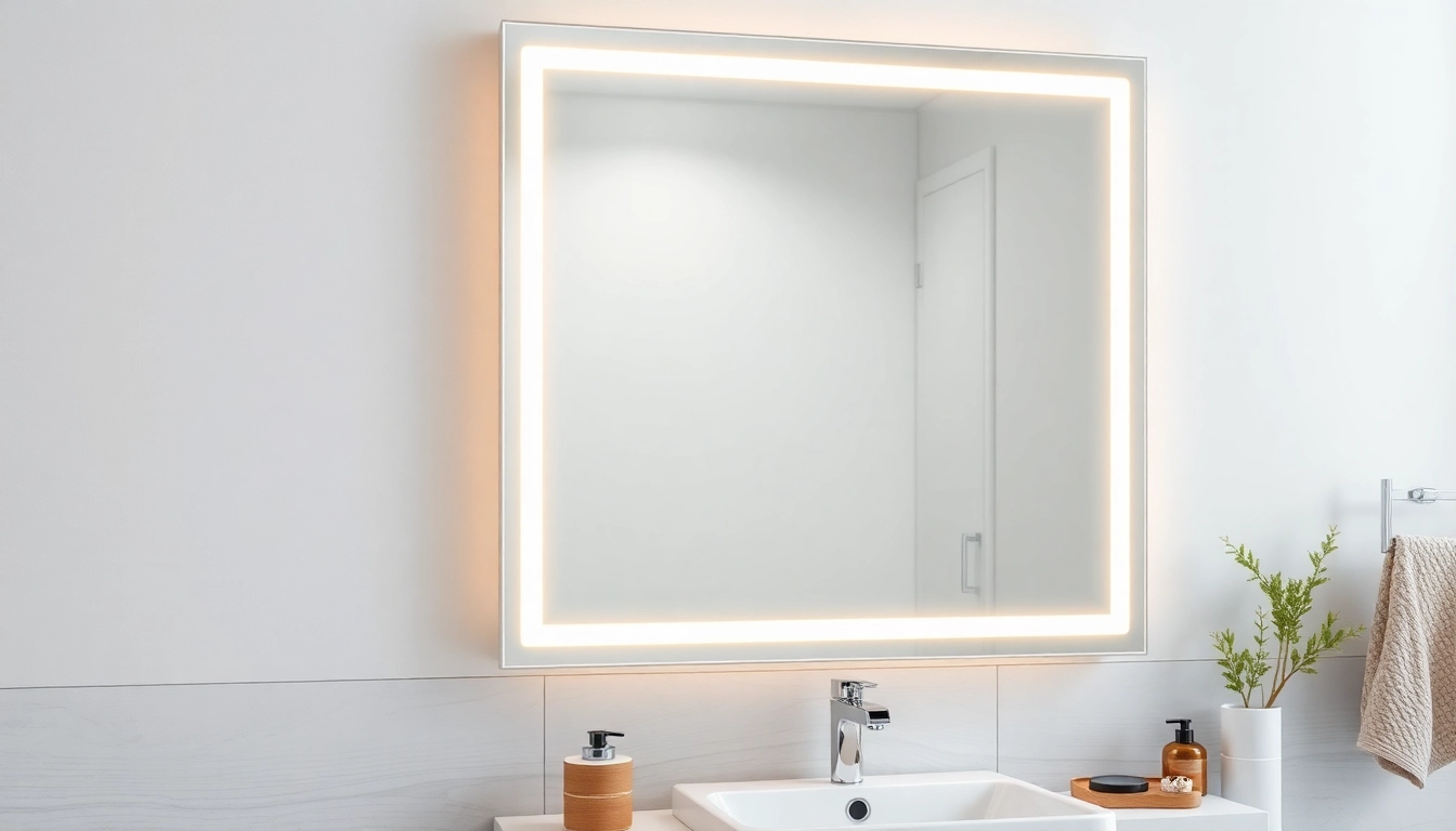 Enhance your LED mirror bathroom experience with a sleek design and integrated lighting features.