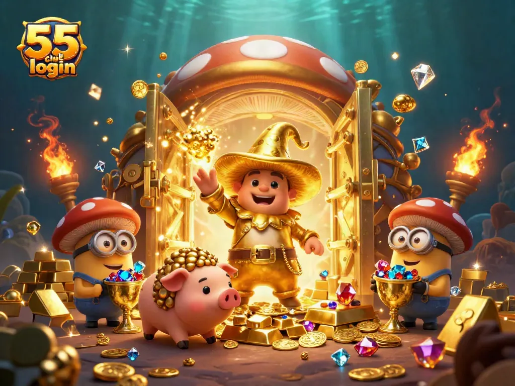 Join the excitement of 55 club login for thrilling online gaming adventures, featuring magical treasures and dynamic game elements.