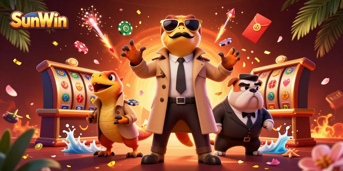 Experience thrilling gaming action with SunWin as raptors infiltrate a VIP casino lounge.