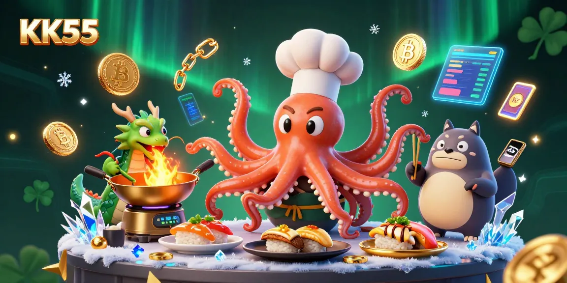 Engage in thrilling gameplay at KK55, featuring dynamic casino elements and vibrant characters.